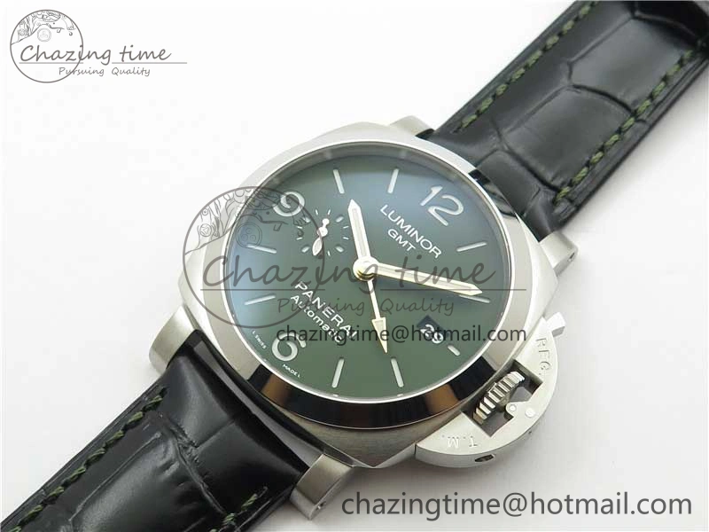 PAM1056 Luminor GMT VSF 1:1 Best Edition on Black Leather Strap P.9011 Clone
