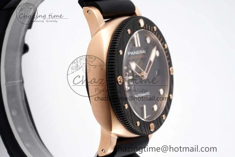 PAM1070 W SBF 1:1 Best Edition Black Dial on Black Rubber Strap P900