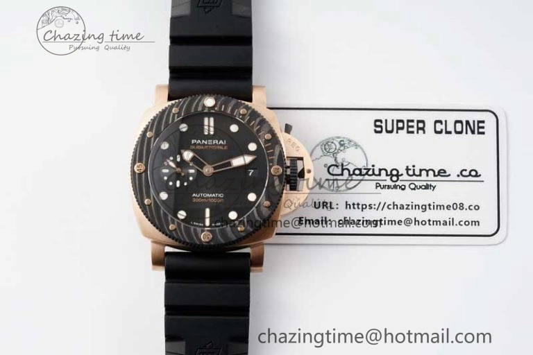 PAM1070 W SBF 1:1 Best Edition Black Dial on Black Rubber Strap P900