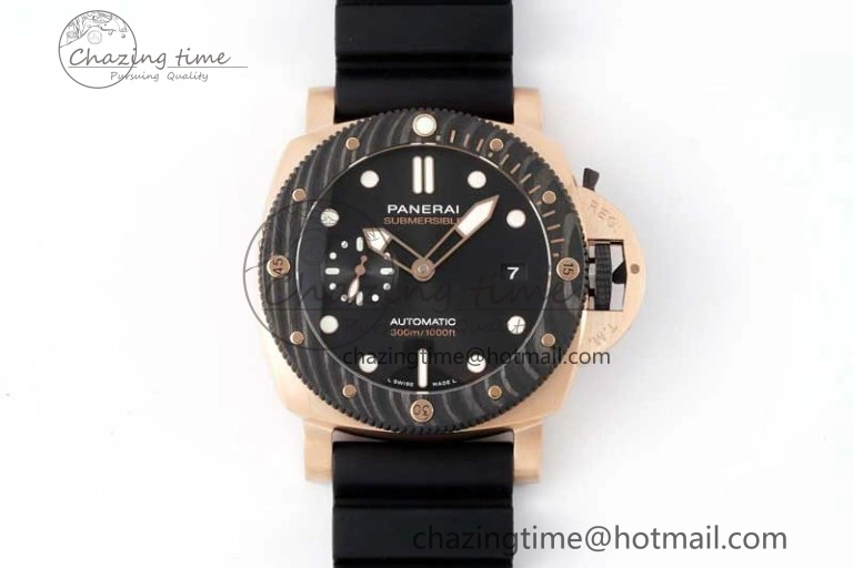 PAM1070 W SBF 1:1 Best Edition Black Dial on Black Rubber Strap P900