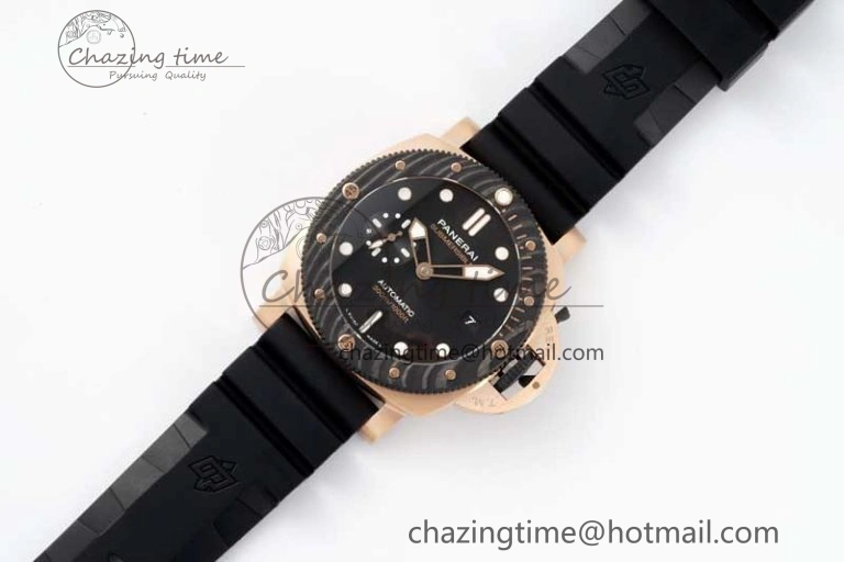 PAM1070 W SBF 1:1 Best Edition Black Dial on Black Rubber Strap P900