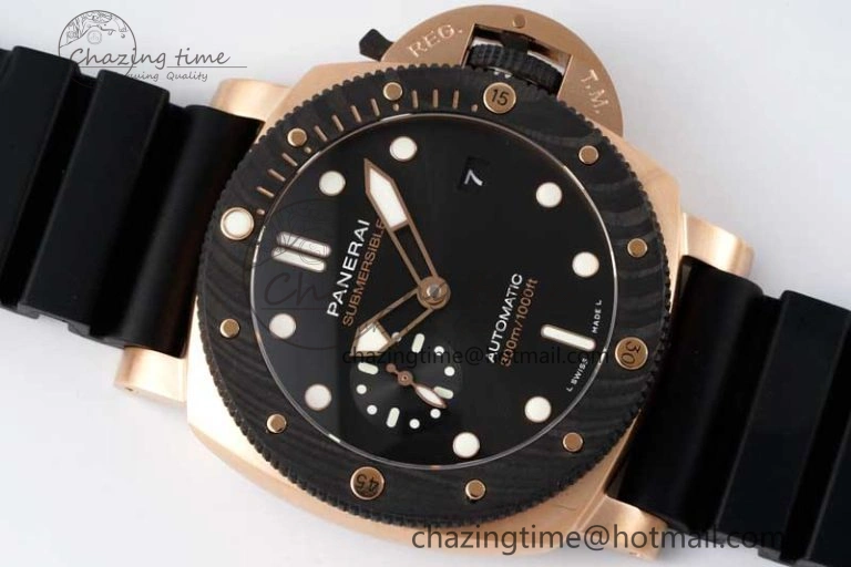 PAM1070 W SBF 1:1 Best Edition Black Dial on Black Rubber Strap P900
