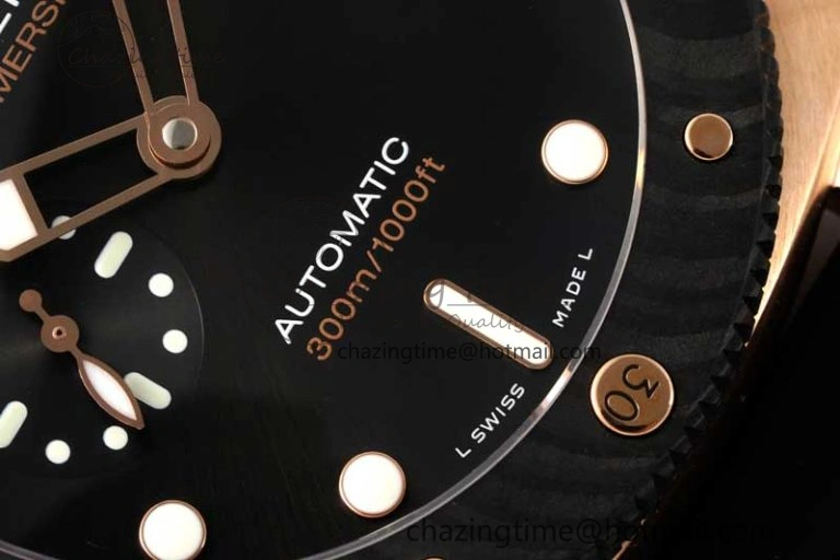 PAM1070 W SBF 1:1 Best Edition Black Dial on Black Rubber Strap P900
