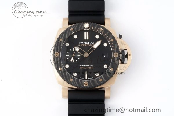 PAM1070 W VSF 1:1 Best Edition Black Dial on Black Rubber Strap P900