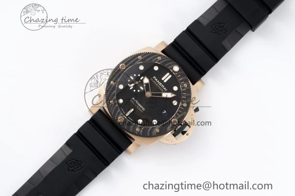 PAM1070 W VSF 1:1 Best Edition Black Dial on Black Rubber Strap P900