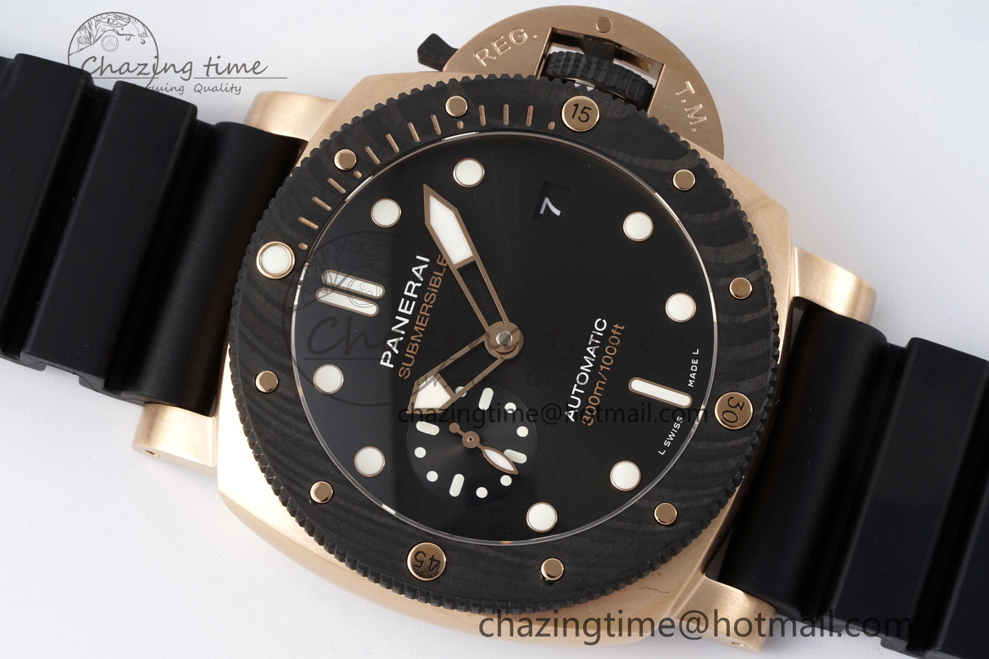 PAM1070 W VSF 1:1 Best Edition Black Dial on Black Rubber Strap P900