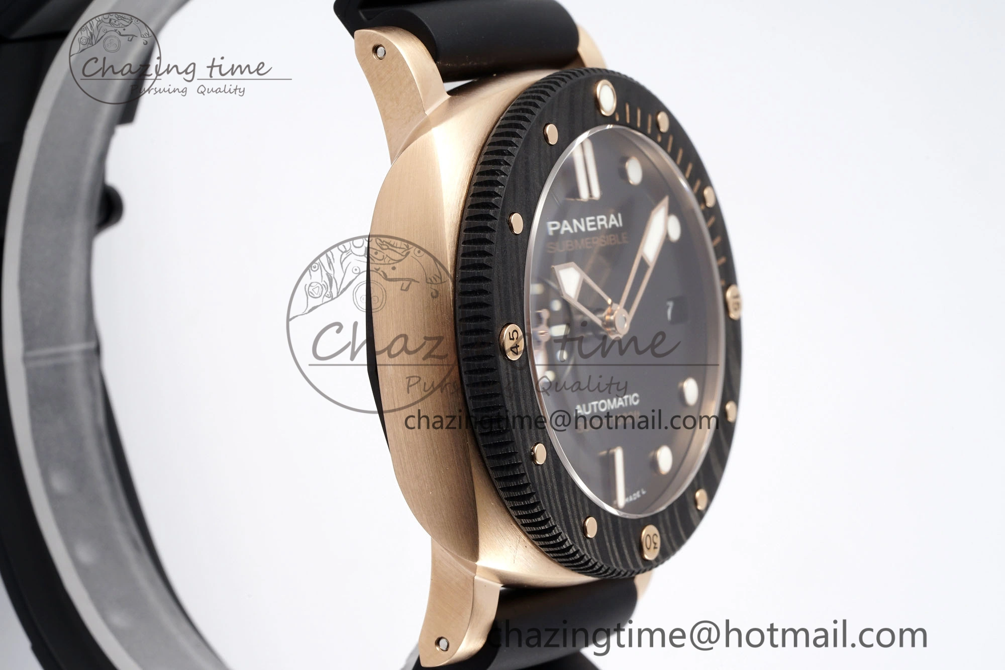 PAM1070 W VSF 1:1 Best Edition Black Dial on Black Rubber Strap P900