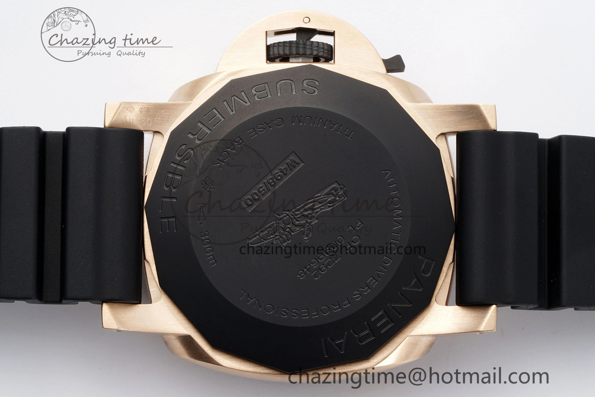 PAM1070 W VSF 1:1 Best Edition Black Dial on Black Rubber Strap P900