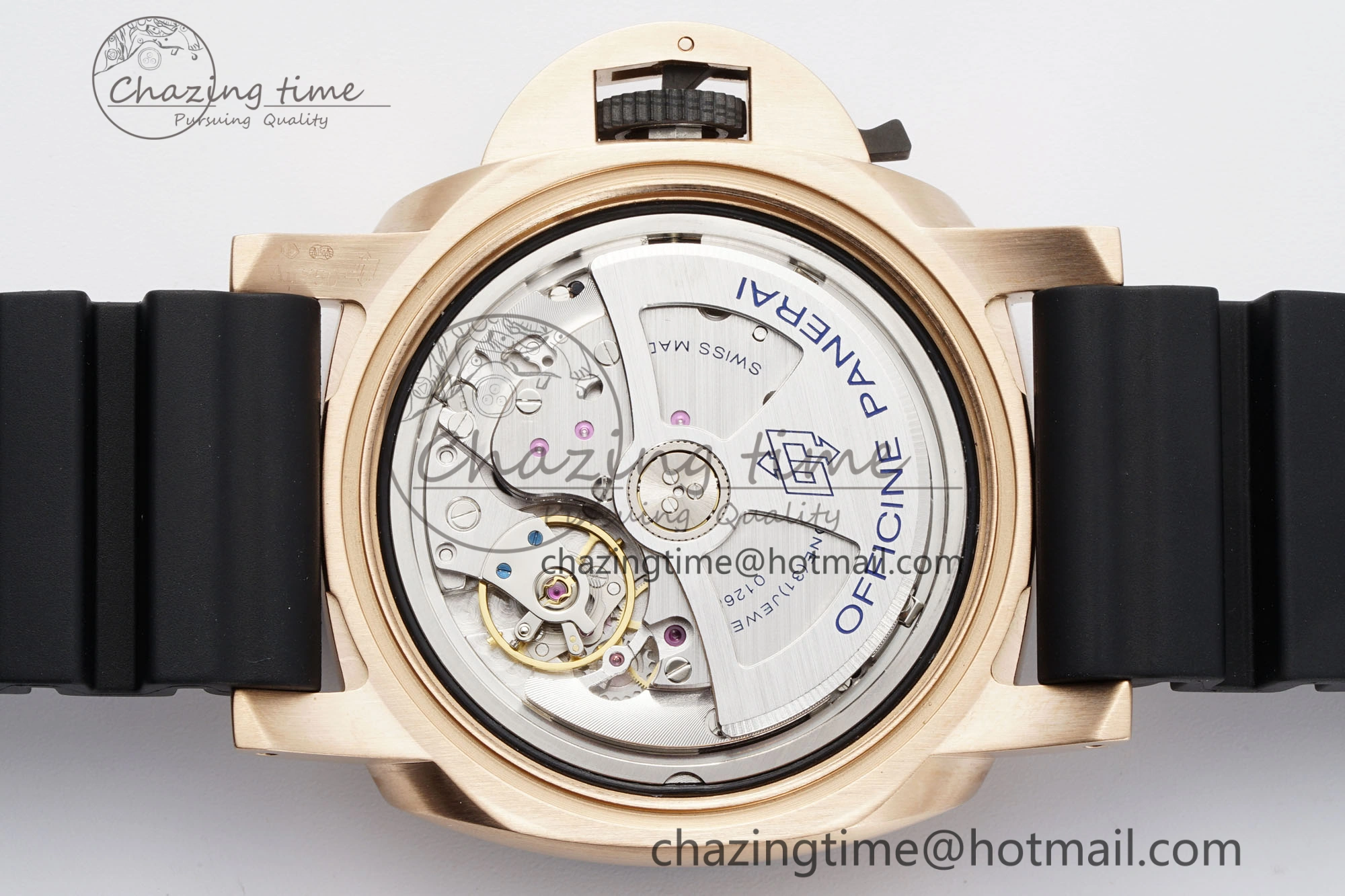 PAM1070 W VSF 1:1 Best Edition Black Dial on Black Rubber Strap P900