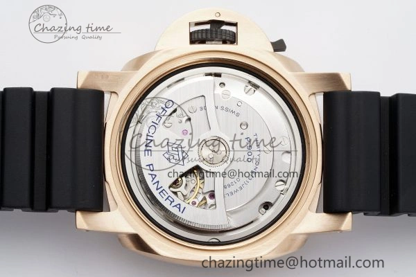 PAM1070 W VSF 1:1 Best Edition Black Dial on Black Rubber Strap P900