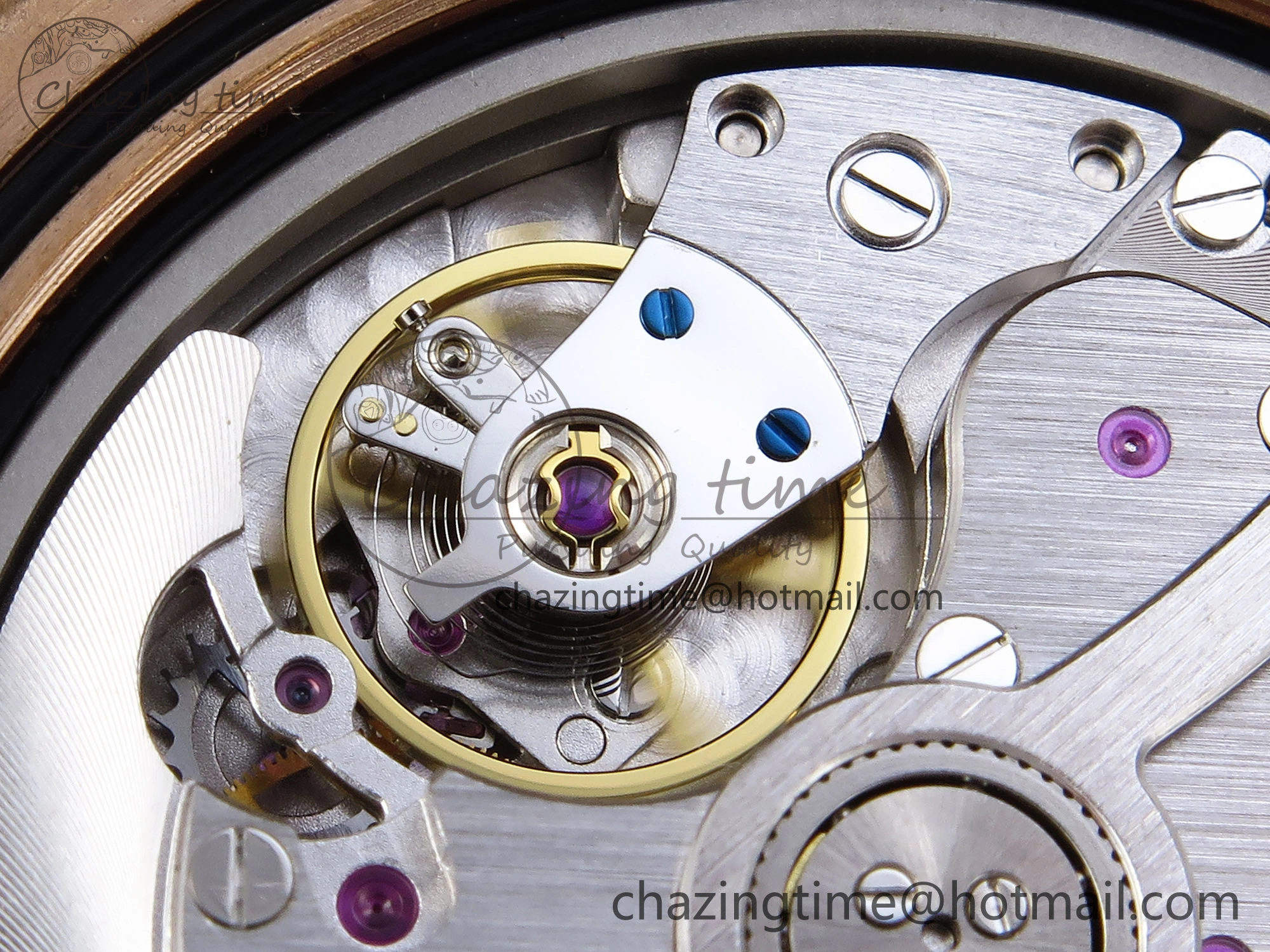 PAM1074 W BRONZO VSF 1:1 BEST EDITION BLUE DIAL ON BLUE CALFSKIN STRAP P.900 CLONE