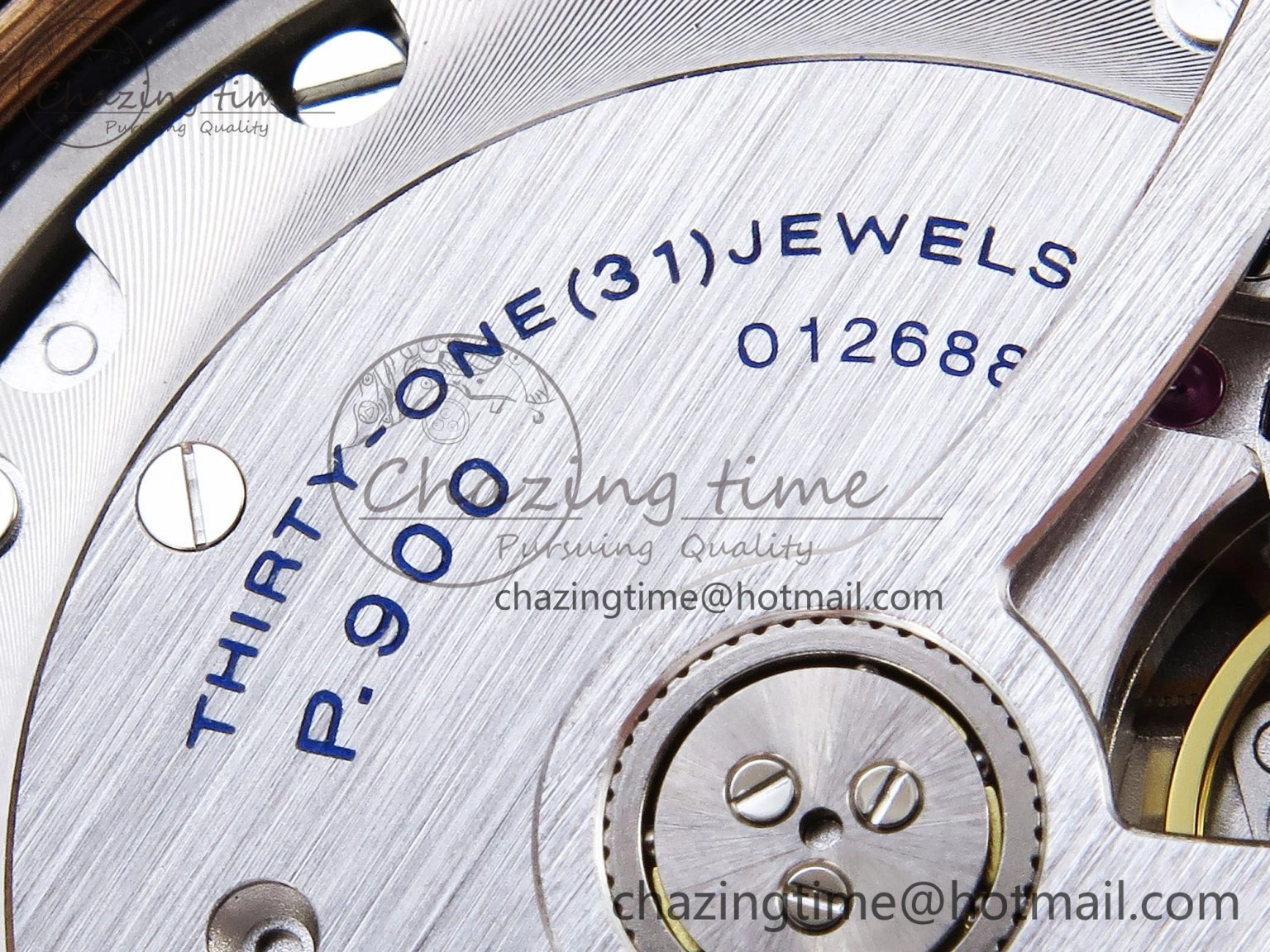 PAM1074 W BRONZO VSF 1:1 BEST EDITION BLUE DIAL ON BLUE CALFSKIN STRAP P.900 CLONE