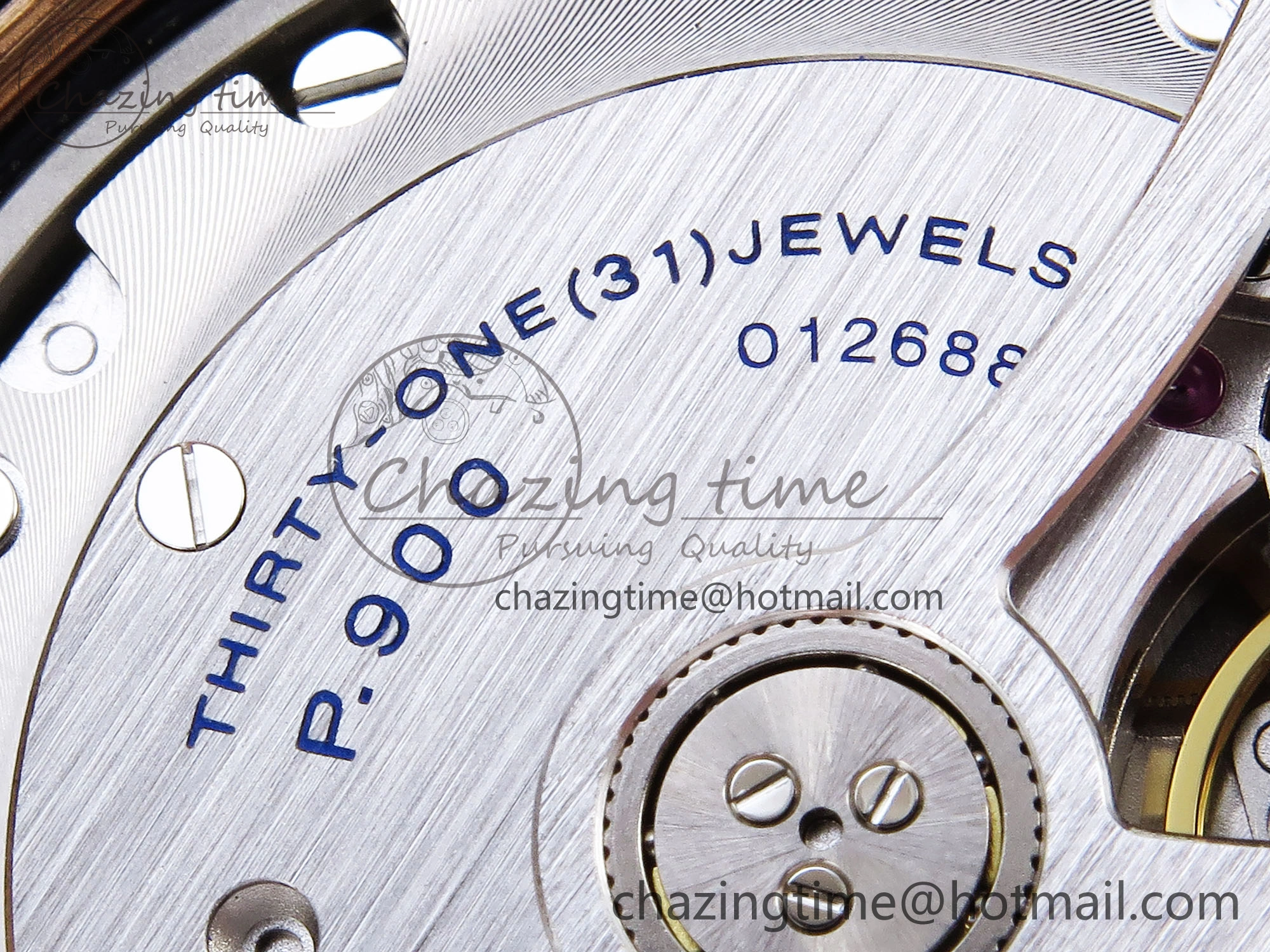 PAM1074 W BRONZO VSF 1:1 BEST EDITION BLUE DIAL ON BLUE CALFSKIN STRAP P.900 CLONE