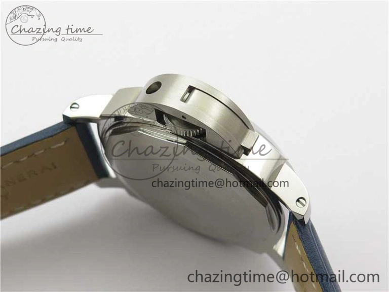 PAM1085 W HWF 1:1 Best Edition on Blue Leather Strap A6497