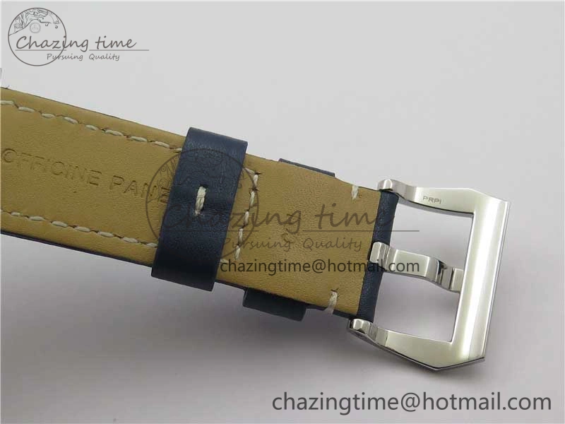 PAM1085 W HWF 1:1 Best Edition on Blue Leather Strap A6497