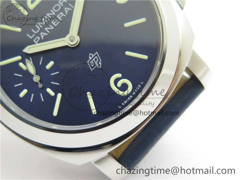 PAM1085 W HWF 1:1 Best Edition on Blue Leather Strap A6497