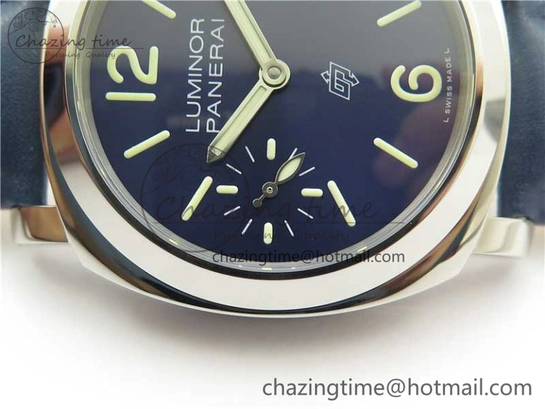 PAM1085 W HWF 1:1 Best Edition on Blue Leather Strap A6497