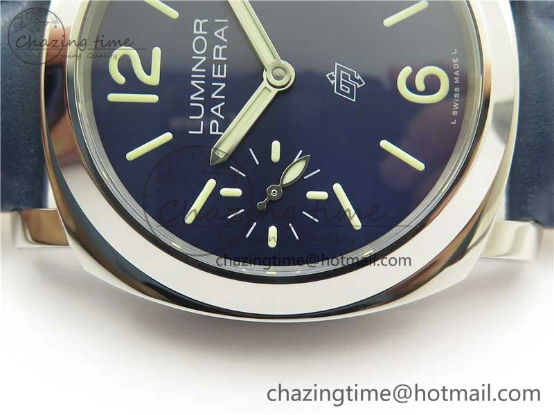 PAM1085 W HWF 1:1 Best Edition on Blue Leather Strap A6497