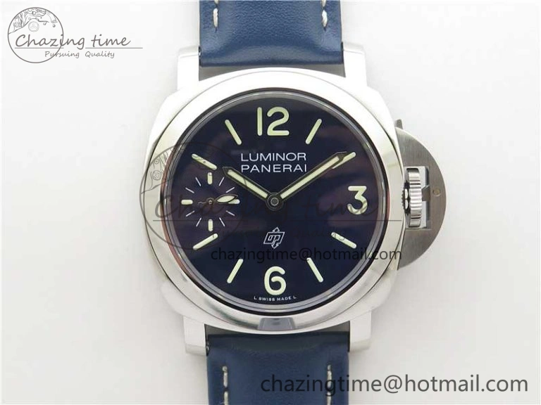 PAM1085 W HWF 1:1 Best Edition on Blue Leather Strap A6497