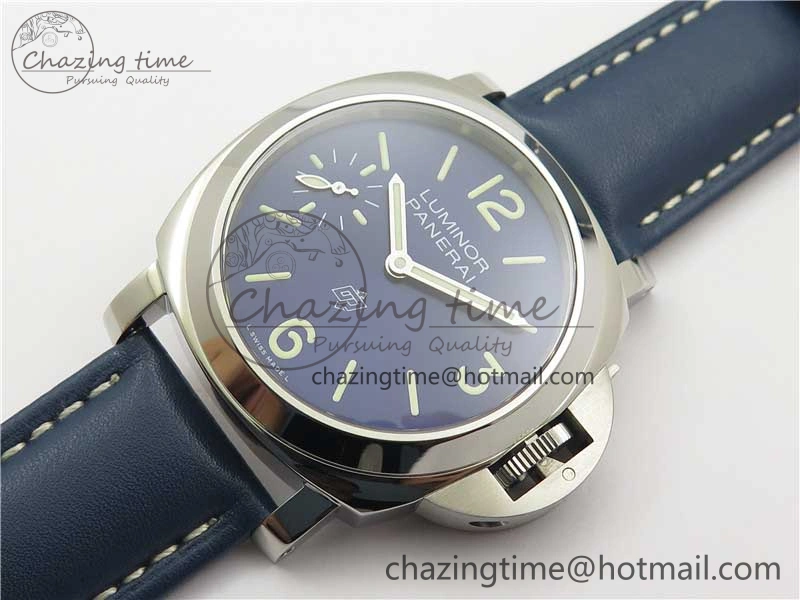 PAM1085 W HWF 1:1 Best Edition on Blue Leather Strap A6497