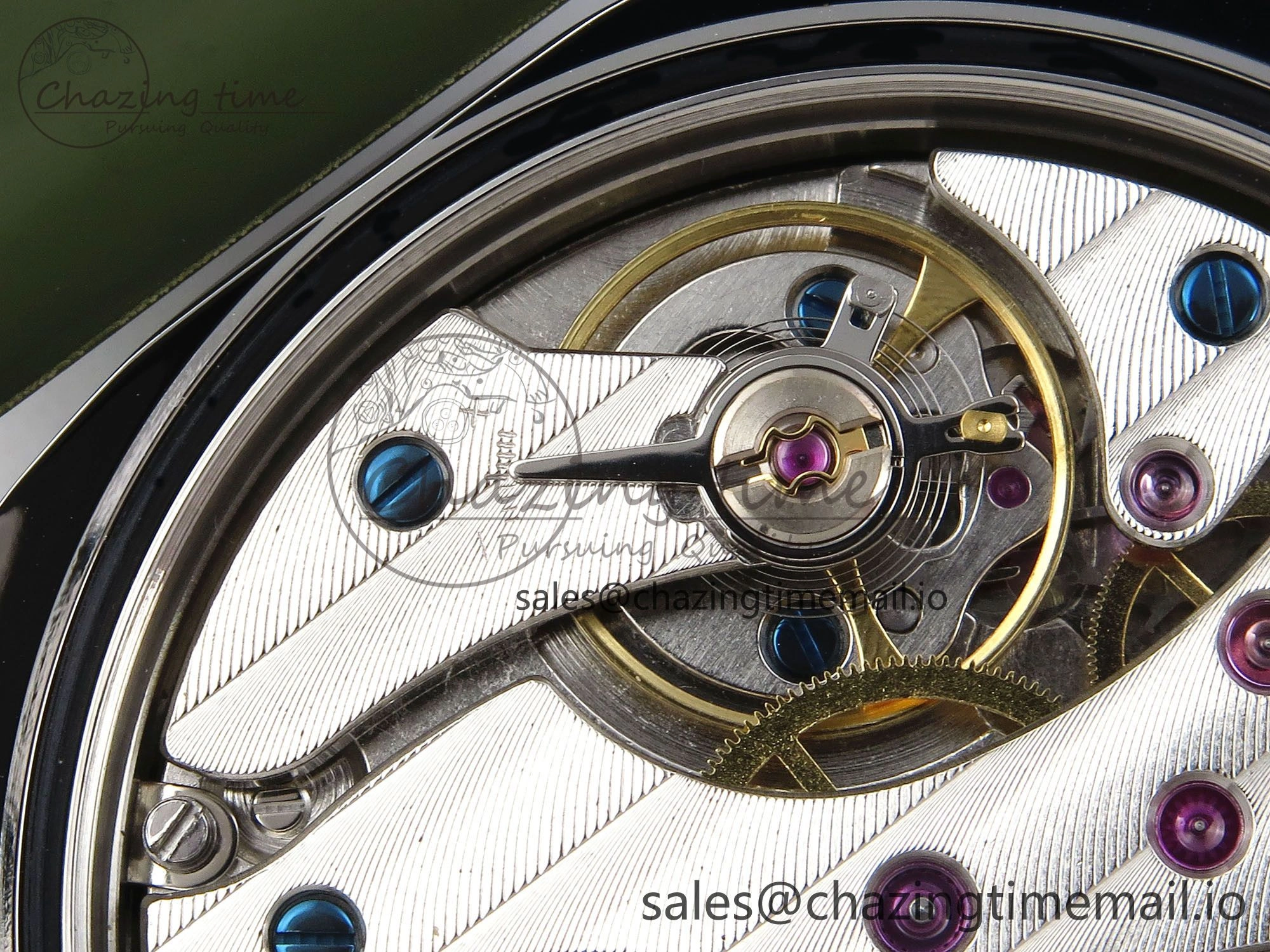 PAM1087 W HWF 1:1 Best Edition White Dial on Green Rubber Strap A6497