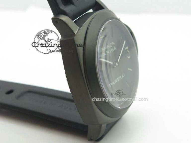 PAM111 DLC H-Maker Best Edition On Black Rubber Strap A6497