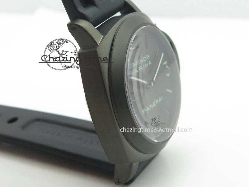 PAM111 DLC H-Maker Best Edition On Black Rubber Strap A6497