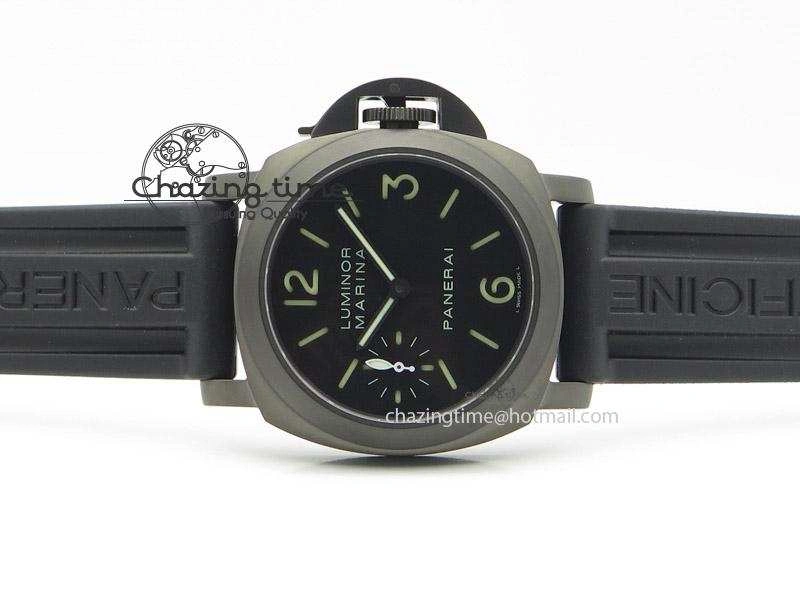 PAM111 DLC H-Maker Best Edition On Black Rubber Strap A6497