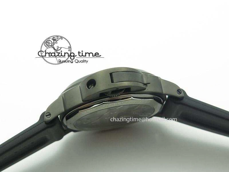 PAM111 DLC H-Maker Best Edition On Black Rubber Strap A6497