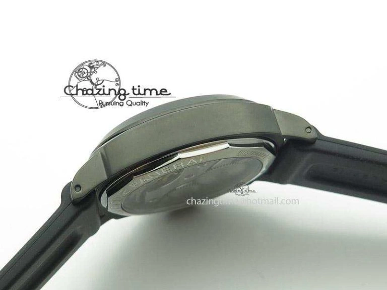 PAM111 DLC H-Maker Best Edition On Black Rubber Strap A6497