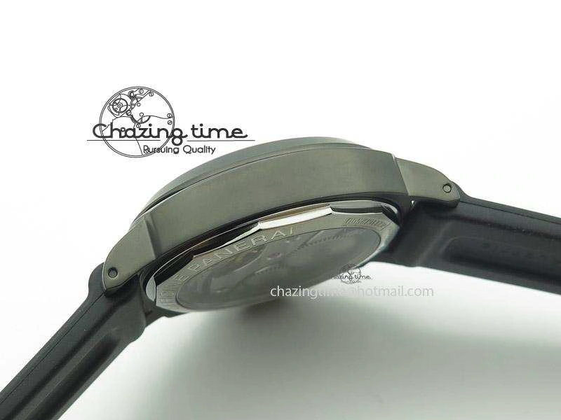 PAM111 DLC H-Maker Best Edition On Black Rubber Strap A6497