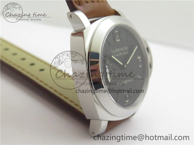 PAM111 HWF 1:1 Best Edition on Brown Calf Leather Strap A6497 ( Free Strap )