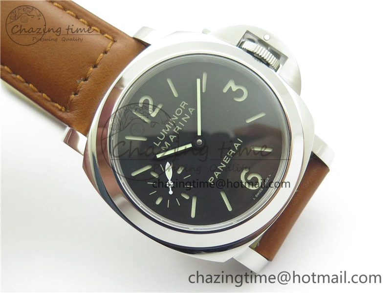 PAM111 HWF 1:1 Best Edition on Brown Calf Leather Strap A6497 ( Free Strap )