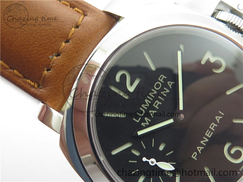 PAM111 HWF 1:1 Best Edition on Brown Calf Leather Strap A6497 ( Free Strap )