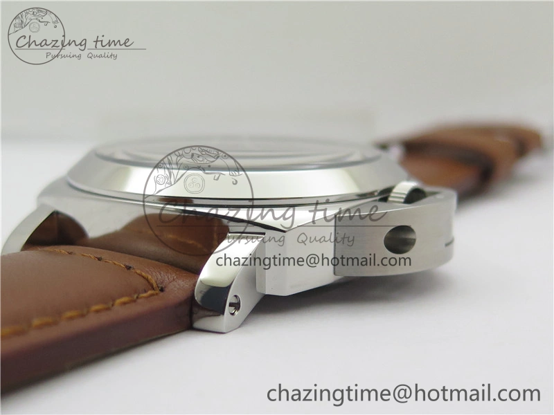 PAM111 HWF 1:1 Best Edition on Brown Calf Leather Strap A6497 ( Free Strap )