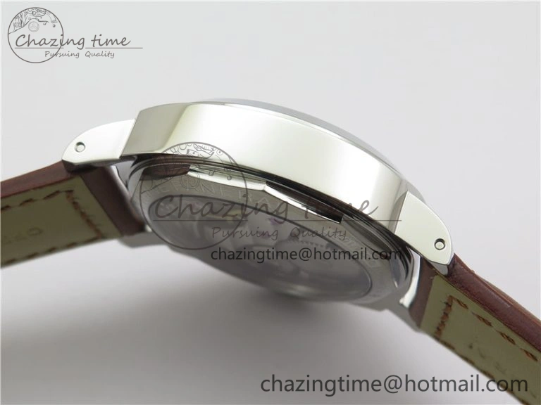 PAM111 HWF 1:1 Best Edition on Brown Calf Leather Strap A6497 ( Free Strap )