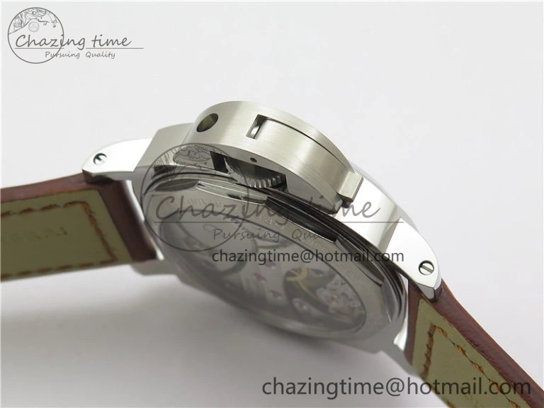 PAM111 HWF 1:1 Best Edition on Brown Calf Leather Strap A6497 ( Free Strap )