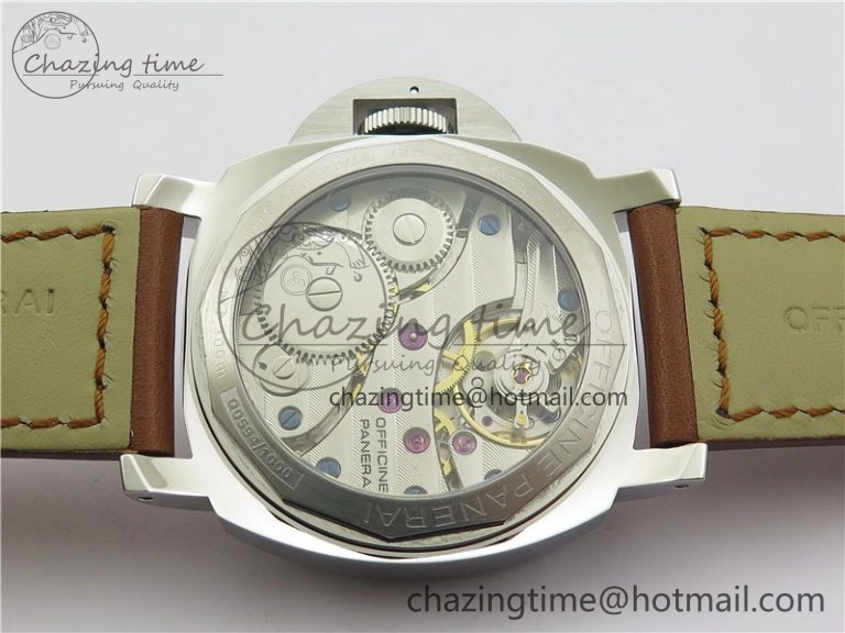 PAM111 HWF 1:1 Best Edition on Brown Calf Leather Strap A6497 ( Free Strap )