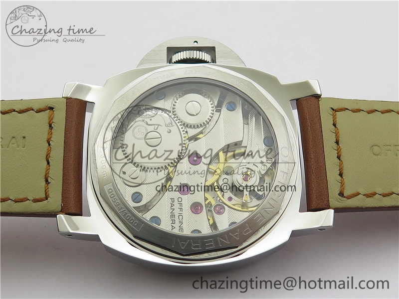 PAM111 HWF 1:1 Best Edition on Brown Calf Leather Strap A6497 ( Free Strap )