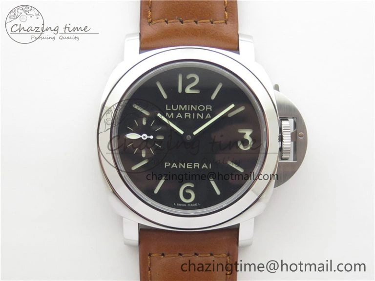 PAM111 HWF 1:1 Best Edition on Brown Calf Leather Strap A6497 ( Free Strap )
