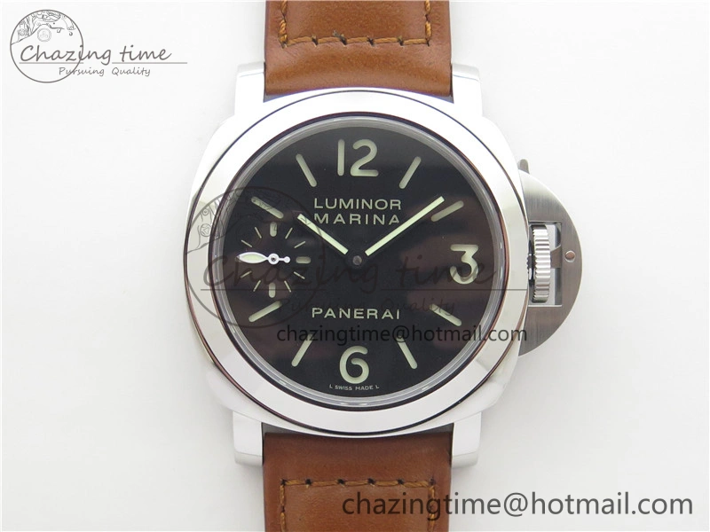 PAM111 HWF 1:1 Best Edition on Brown Calf Leather Strap A6497 ( Free Strap )