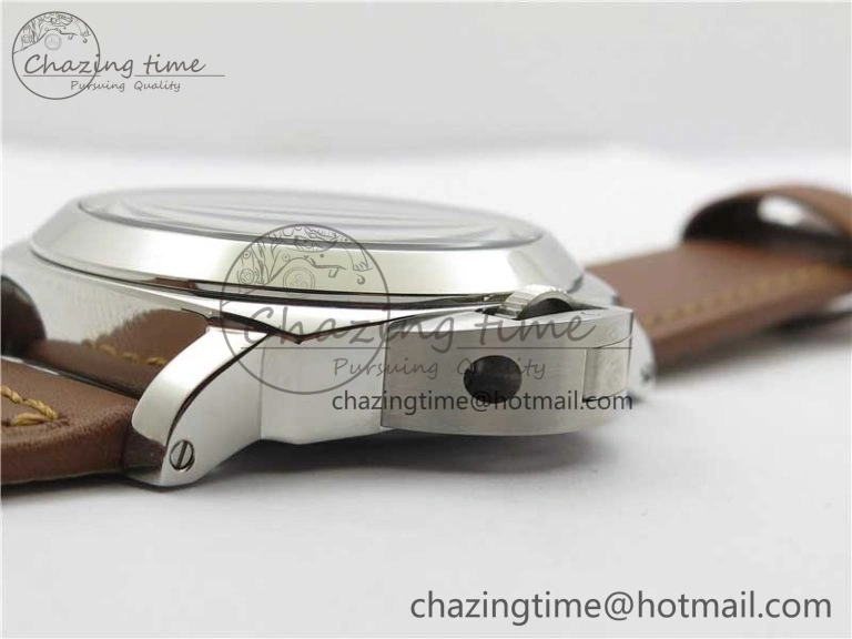 PAM111 P Noob 1:1 Best Edition on Brown Leather Strap A6497 with Y-Incabloc V11
