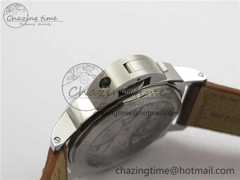 PAM111 P Noob 1:1 Best Edition on Brown Leather Strap A6497 with Y-Incabloc V11