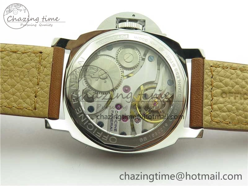 PAM111 P Noob 1:1 Best Edition on Brown Leather Strap A6497 with Y-Incabloc V11