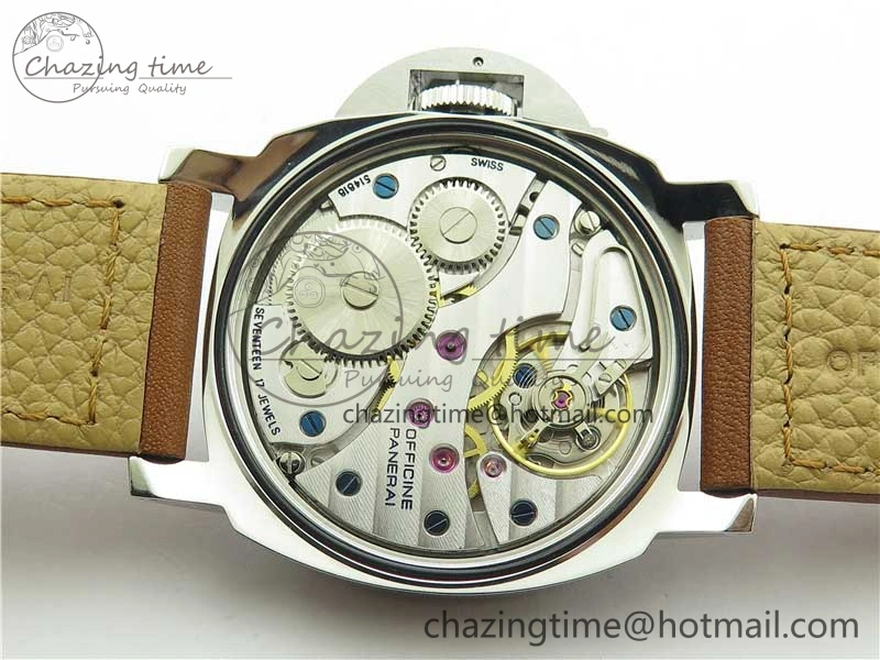 PAM111 P Noob 1:1 Best Edition on Brown Leather Strap A6497 with Y-Incabloc V11