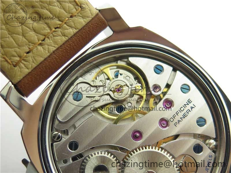 PAM111 P Noob 1:1 Best Edition on Brown Leather Strap A6497 with Y-Incabloc V11