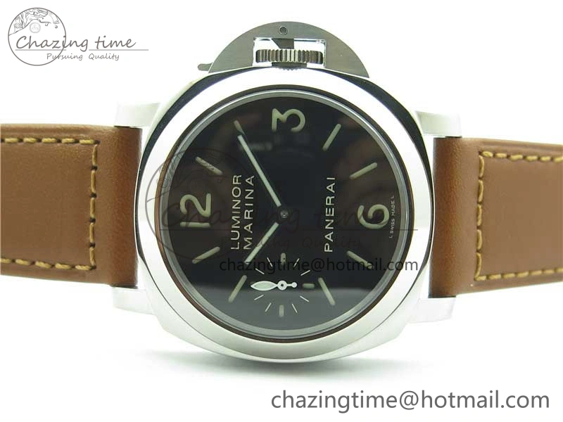 PAM111 P Noob 1:1 Best Edition on Brown Leather Strap A6497 with Y-Incabloc V11