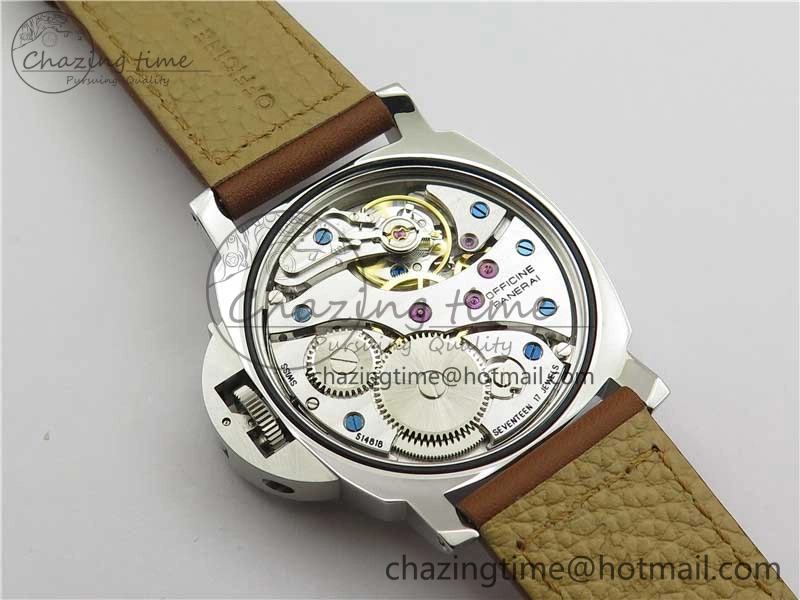 PAM111 P Noob 1:1 Best Edition on Brown Leather Strap A6497 with Y-Incabloc V11