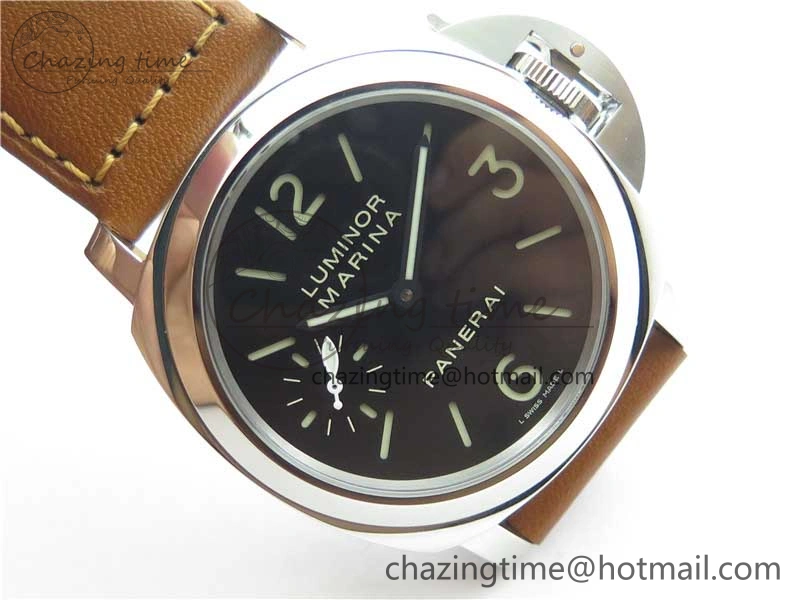 PAM111 P Noob 1:1 Best Edition on Brown Leather Strap A6497 with Y-Incabloc V11