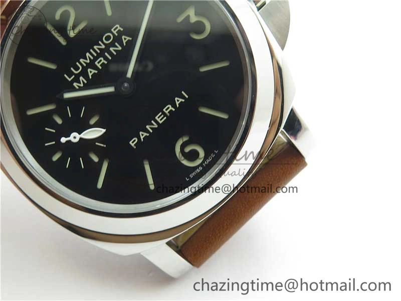 PAM111 P Noob 1:1 Best Edition on Brown Leather Strap A6497 with Y-Incabloc V11